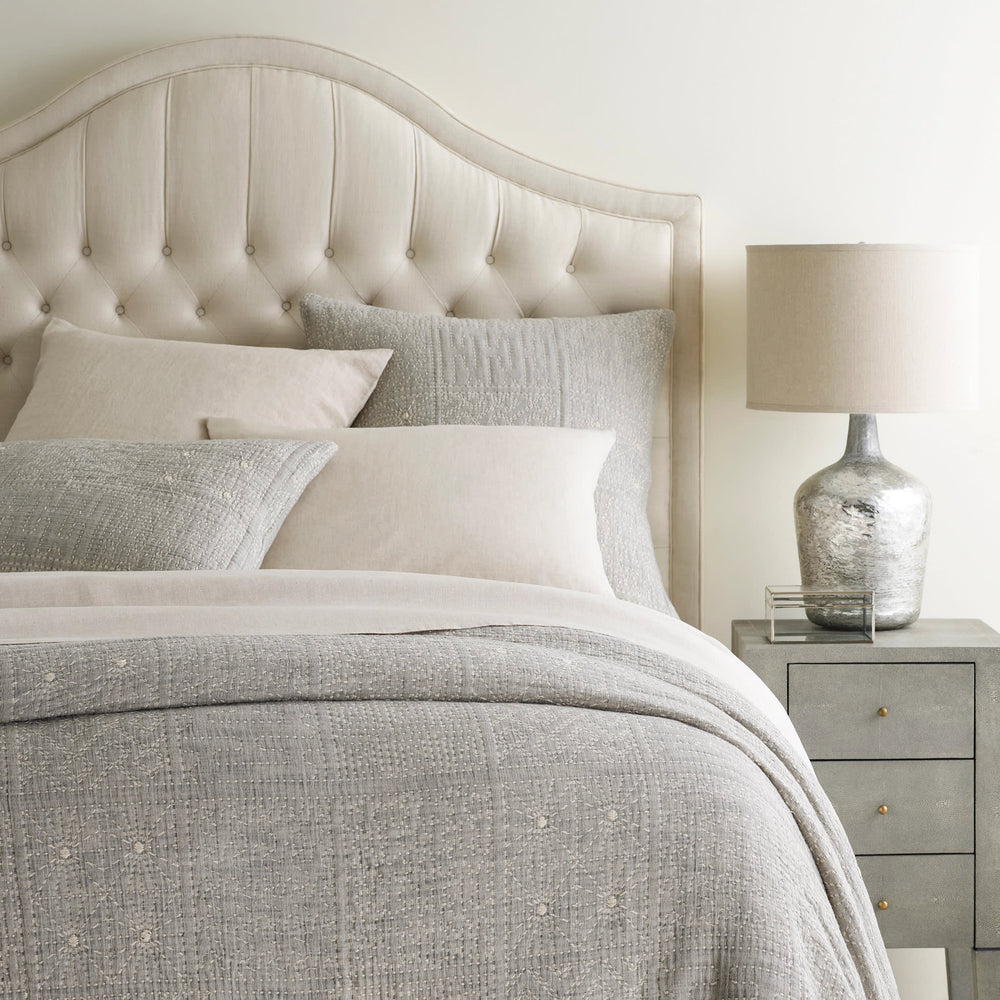Elsa Matelasse Coverlet | Grey