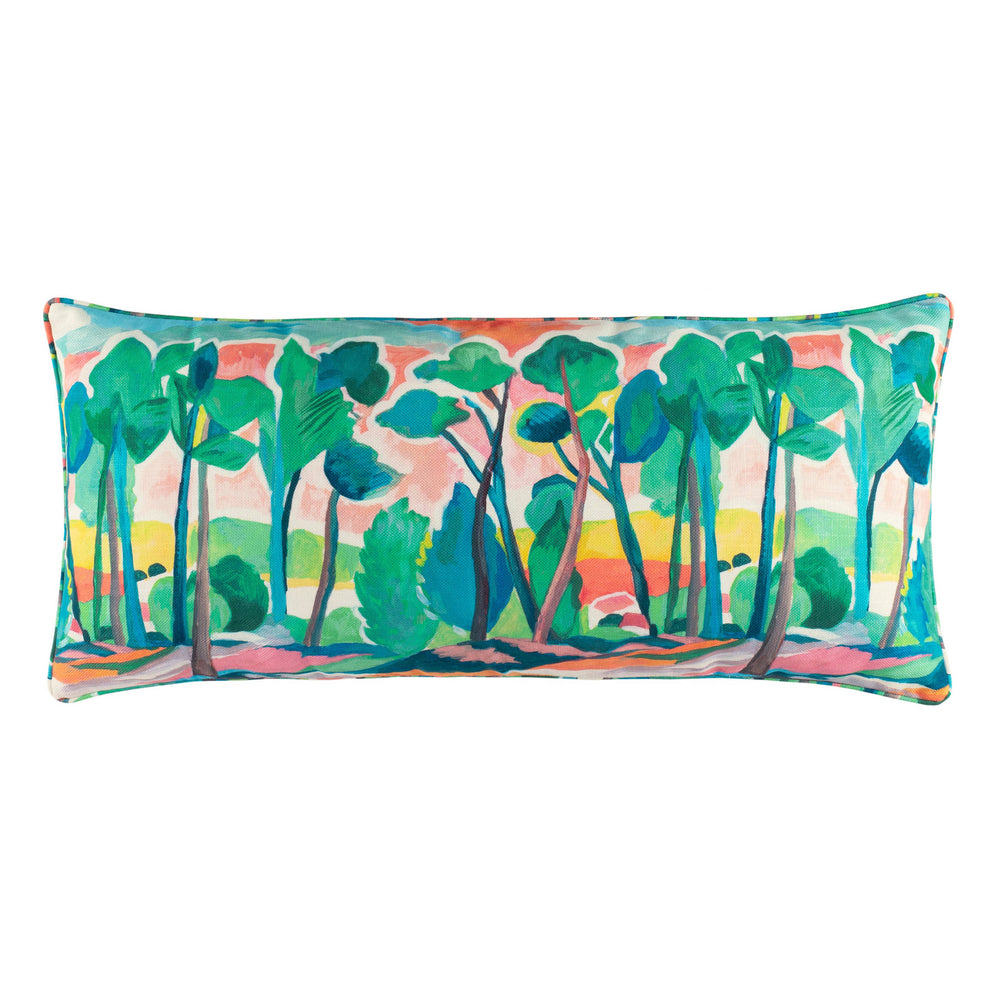 Treescape Indoor/Outdoor Decorative Pillow Cover | Multi