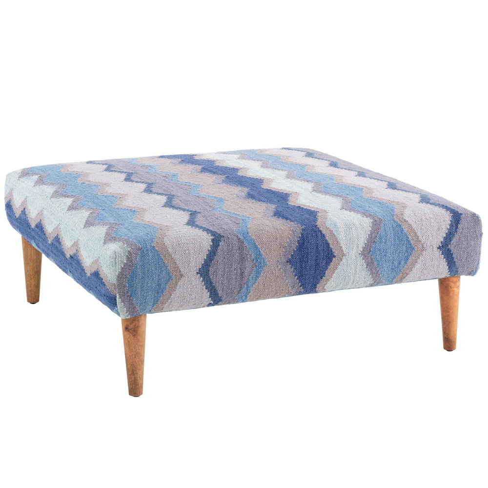 Safety Net Rug Ottoman | Blue