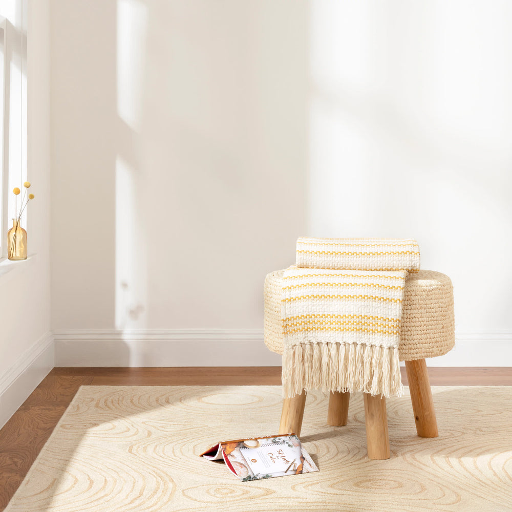Charlton Hand Micro Hooked Wool Custom Rug by Bunny Williams | Yellow