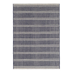 Archer Handwoven Cotton Rug | Navy