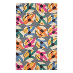 Lily Pad Hand Micro Hooked Wool Rug | Autumn
