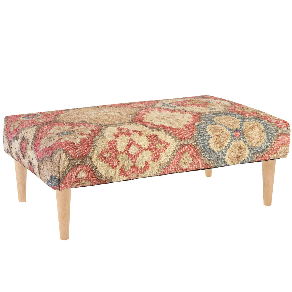 Pali Custom Rug Ottoman | Multi