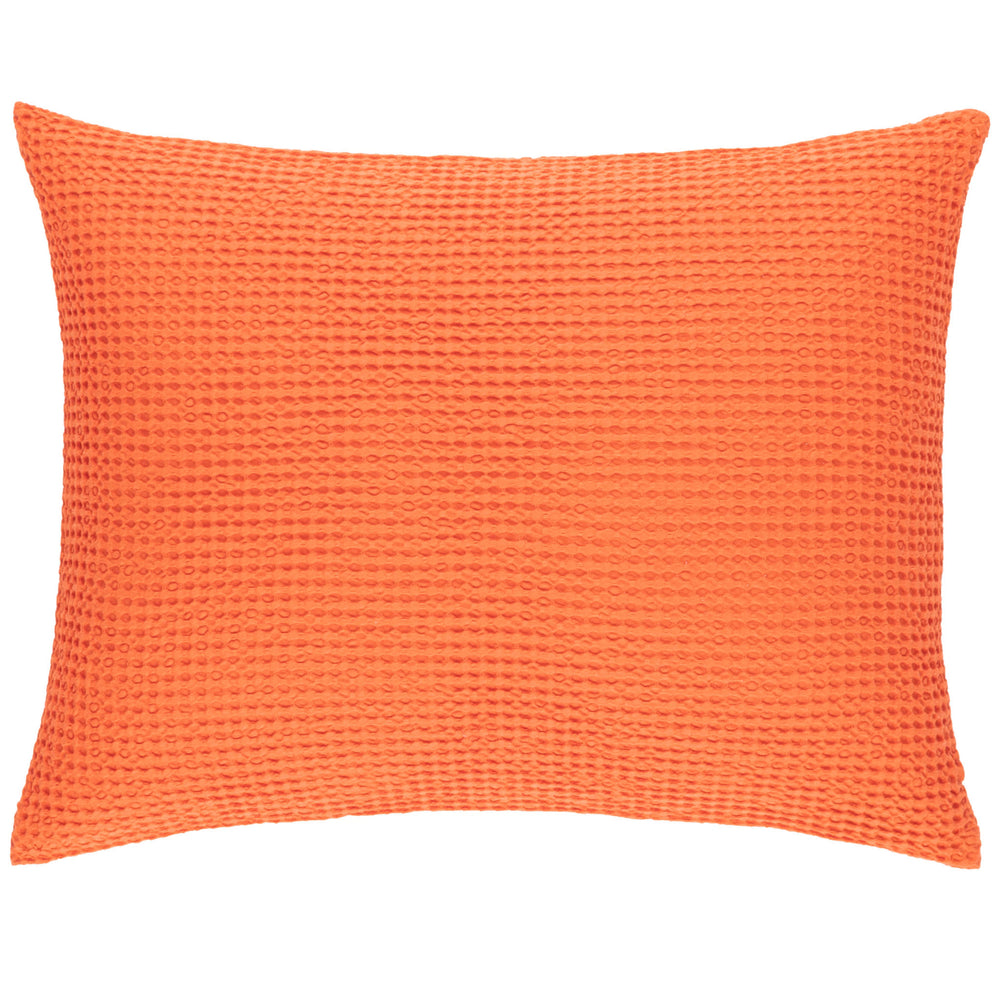 Bubble Matelasse Sham | Tangerine