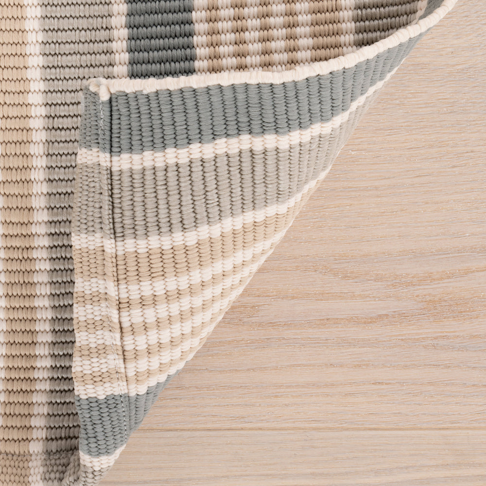 Mystic Stripe Handwoven Indoor/Outdoor Rug | Slate