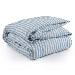 Simons Stripe Duvet Cover | French Blue