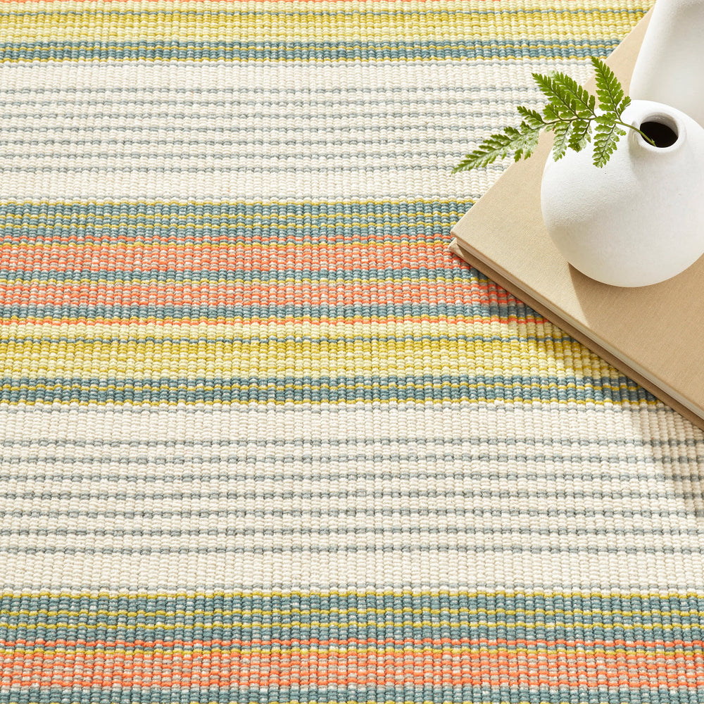 Sloane Stripe Handwoven Cotton Rug | Sprout