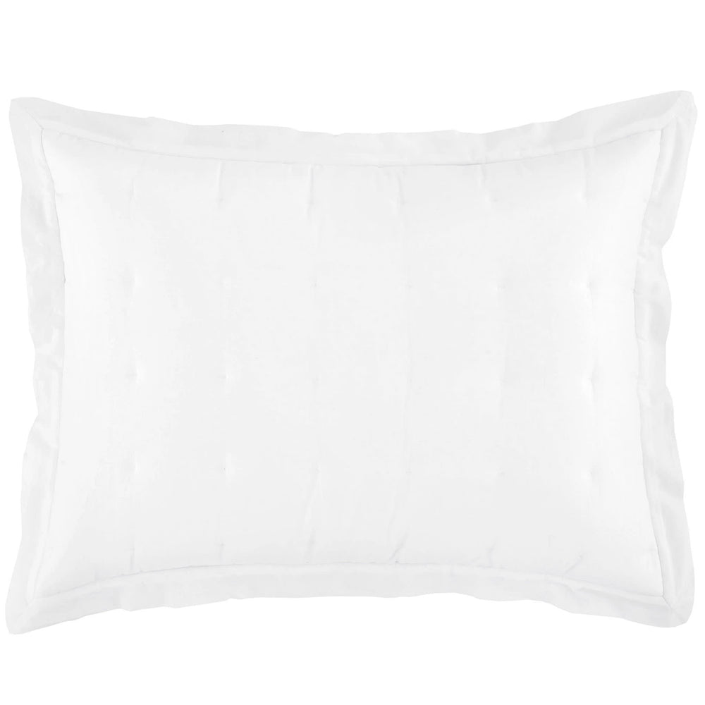 Cozy Cotton Puff Sham | White