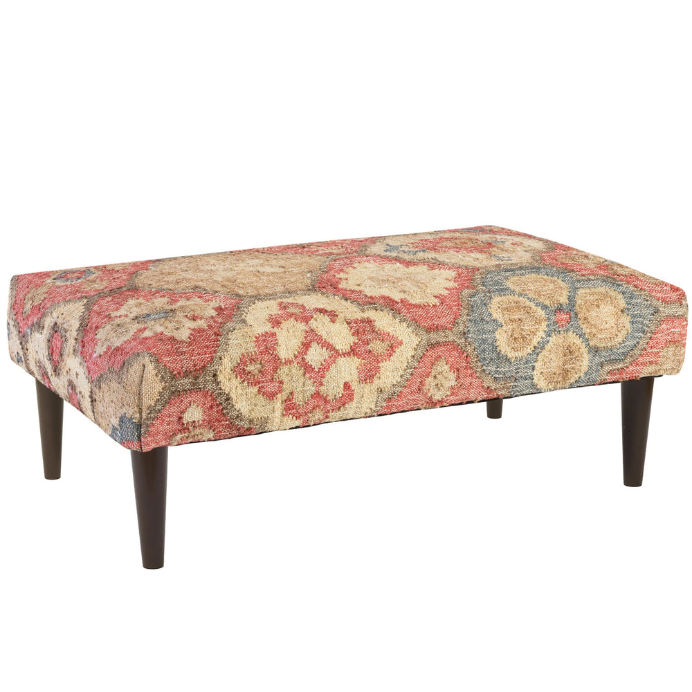 Pali Custom Rug Ottoman | Multi