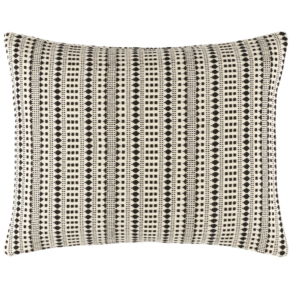 Fira Jacquard Coverlet Sham | Black