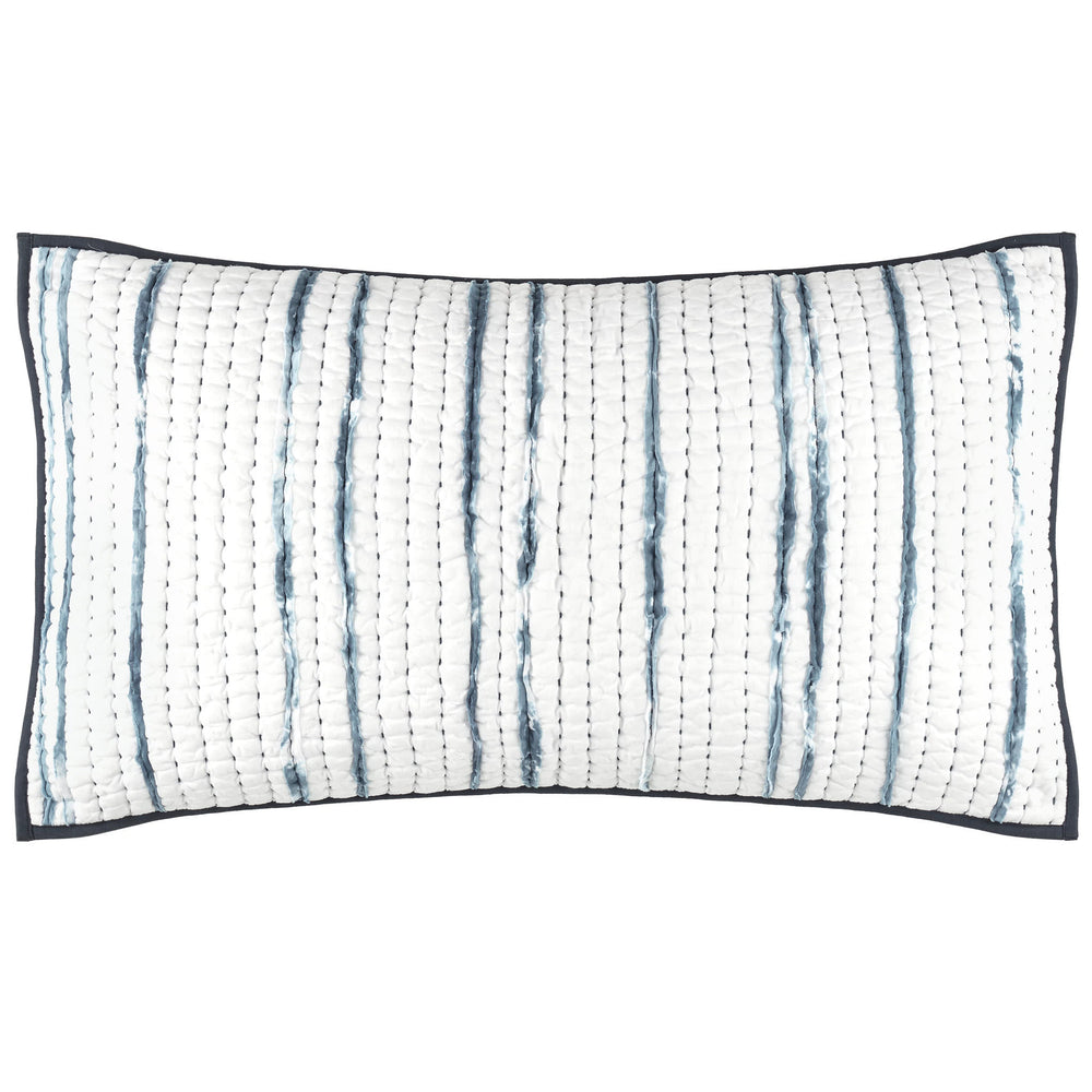 Draftsman Quilted Sham | Blue