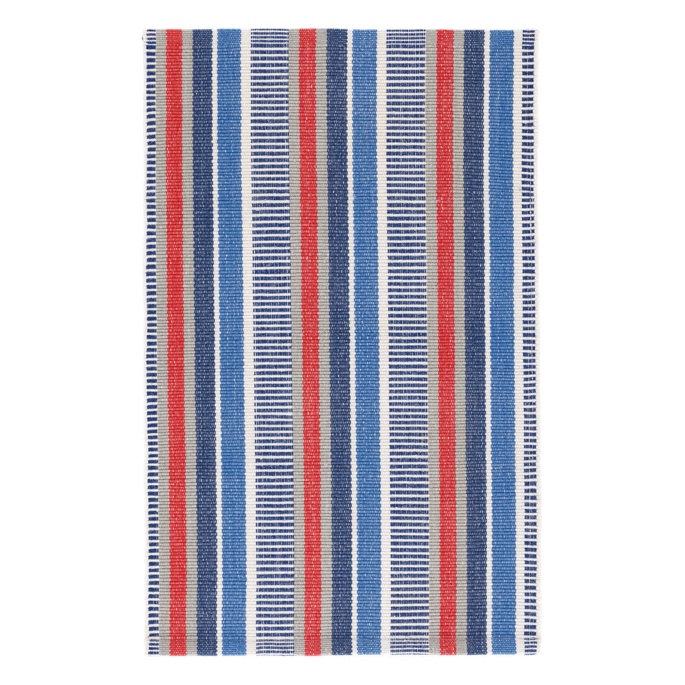 Always Greener Handwoven Indoor/Outdoor Rug | Blue/Red