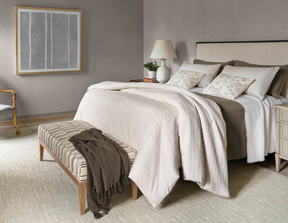 Evelyn Linen Throw | Mushroom