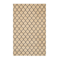 Tiles Handwoven Jute Rug | Navy