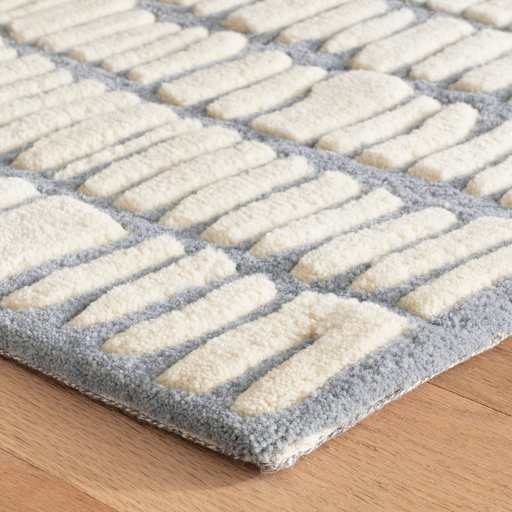 Roark Hand Tufted Wool Rug | Pewter Blue