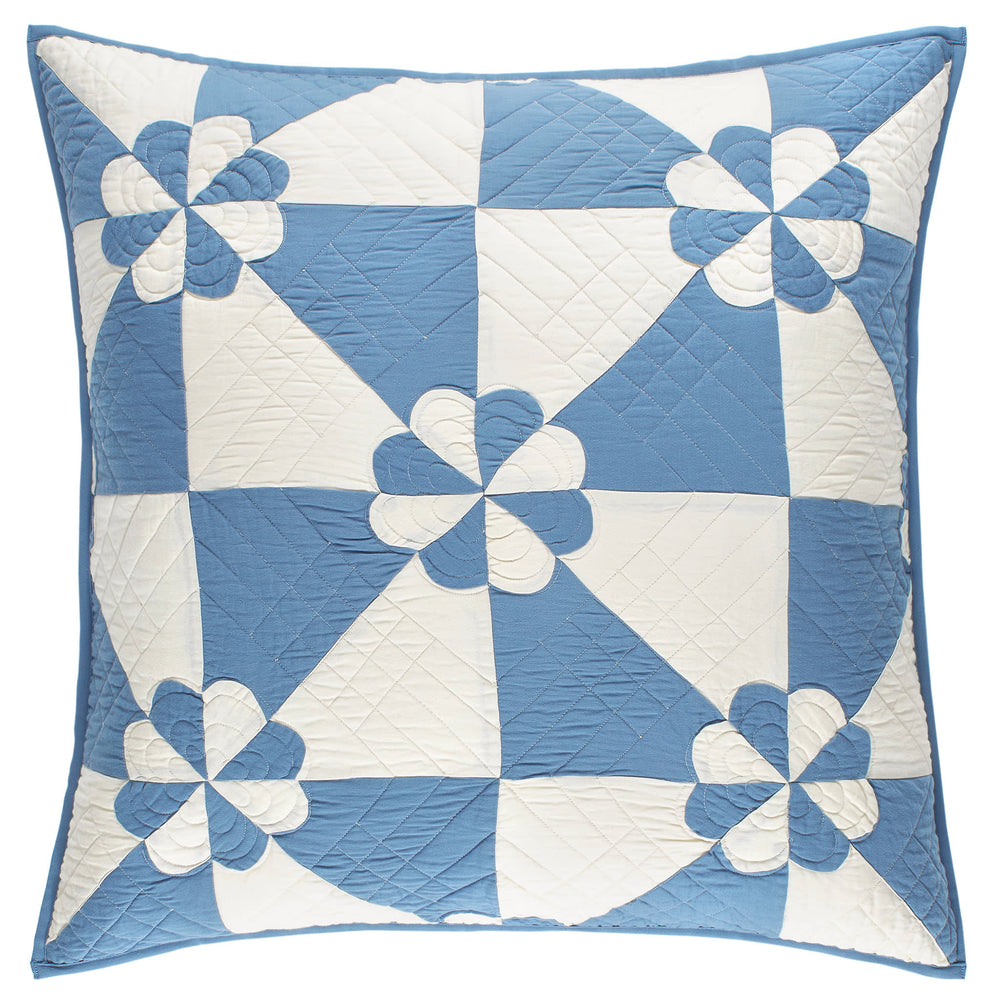 Sunny Side Quilted Sham | Blue