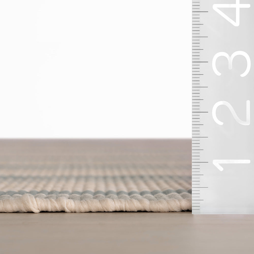 Mystic Stripe Handwoven Indoor/Outdoor Rug | Slate