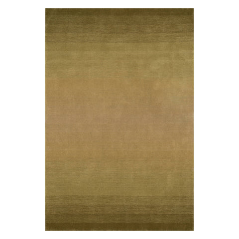 Ombre Hand Loomed Gradient Wool Rug | Olive Green