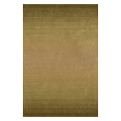 Ombre Hand Loomed Gradient Wool Rug | Olive Green