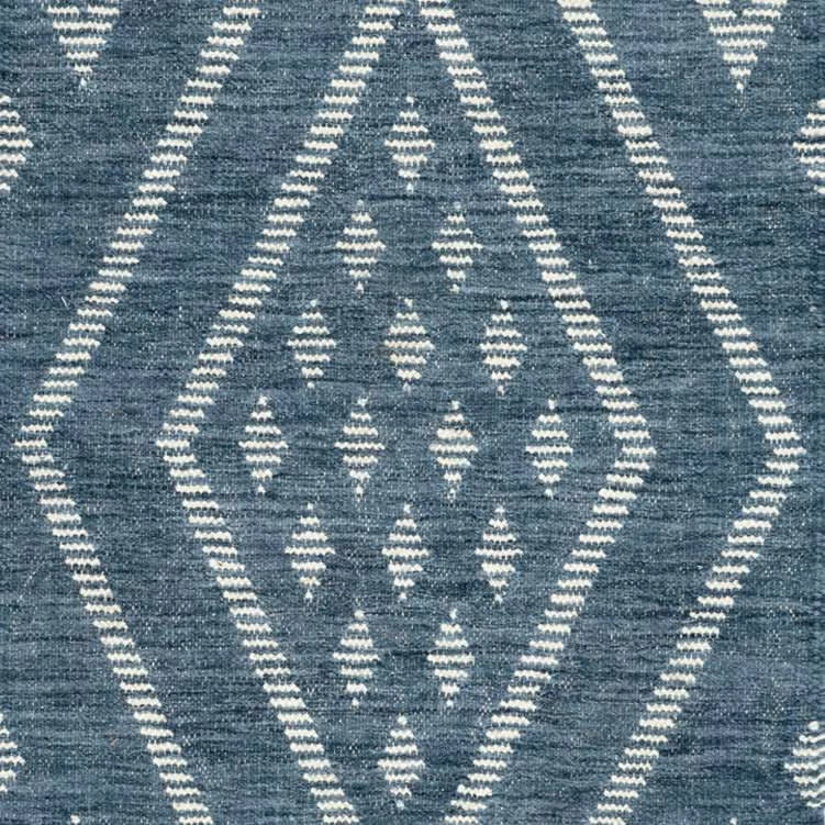 Healy Handwoven Wool Rug Swatch | Blue