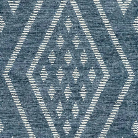 Healy Handwoven Wool Rug Swatch | Blue