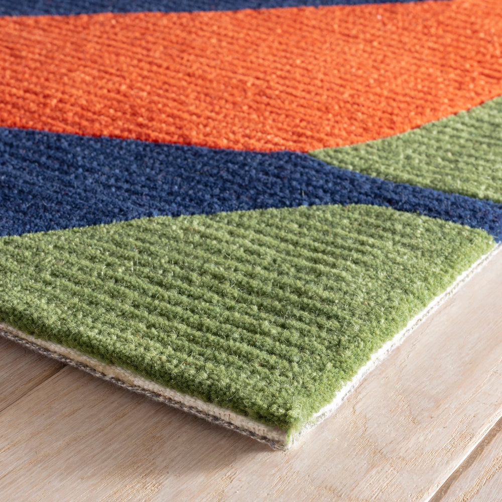 Graphic Hand Tufted Wool Rug | Multi
