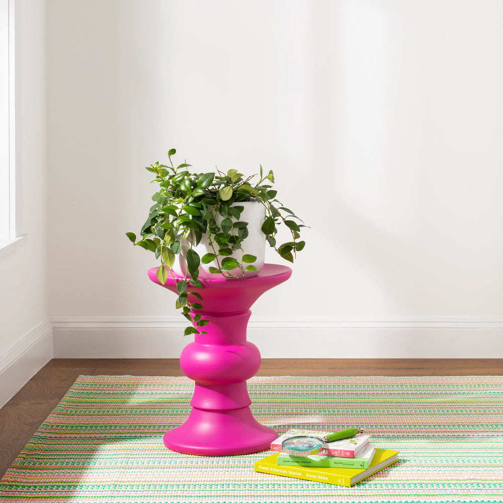 Hannah Handwoven Cotton Rug | Watermelon