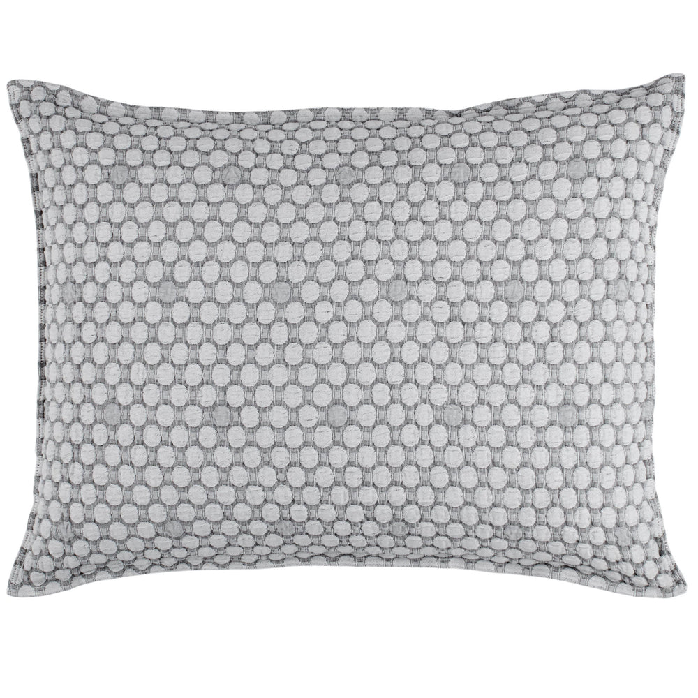 Lodi Matelasse Sham | Black/White