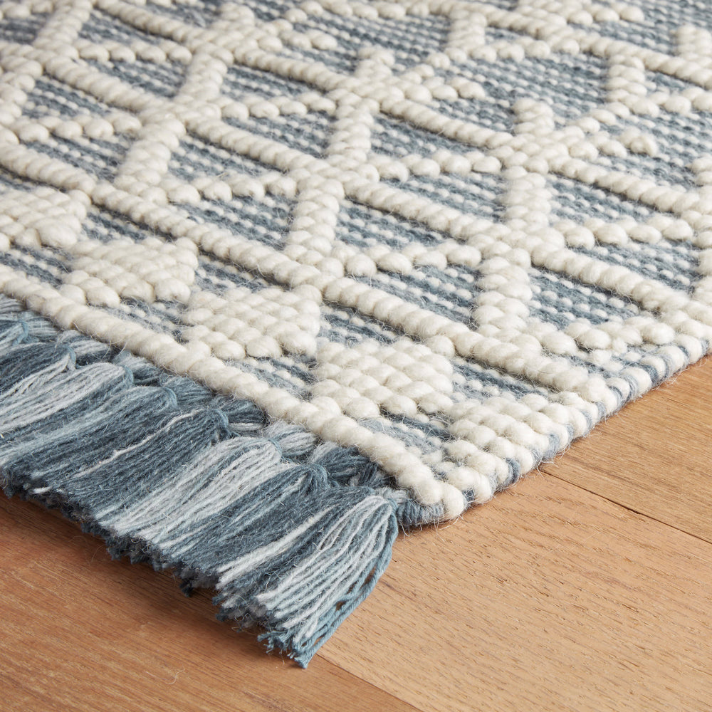 Pembrook Handwoven Wool Rug | Blue