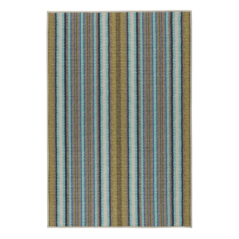 Treehouse Stripe Machine Washable Rug | Green