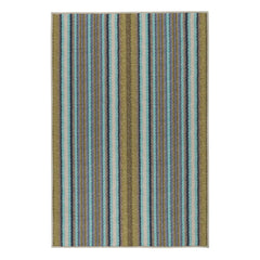 Treehouse Stripe Machine Washable Rug | Green