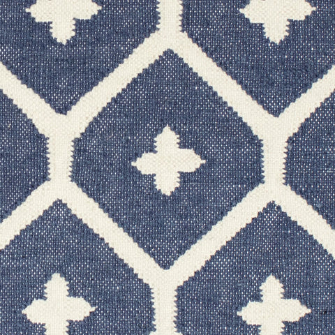 Elizabeth Handwoven Indoor/Outdoor Rug Swatch | Navy