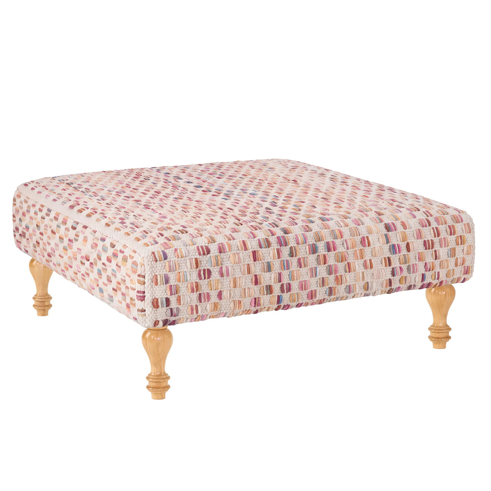 Torrey Rug Ottoman | Multi