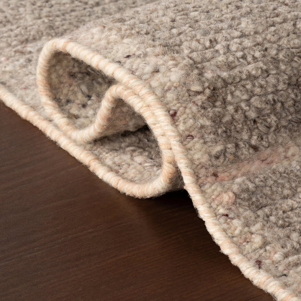 Marnaz Solid Bohemian Rug | Dark Grey