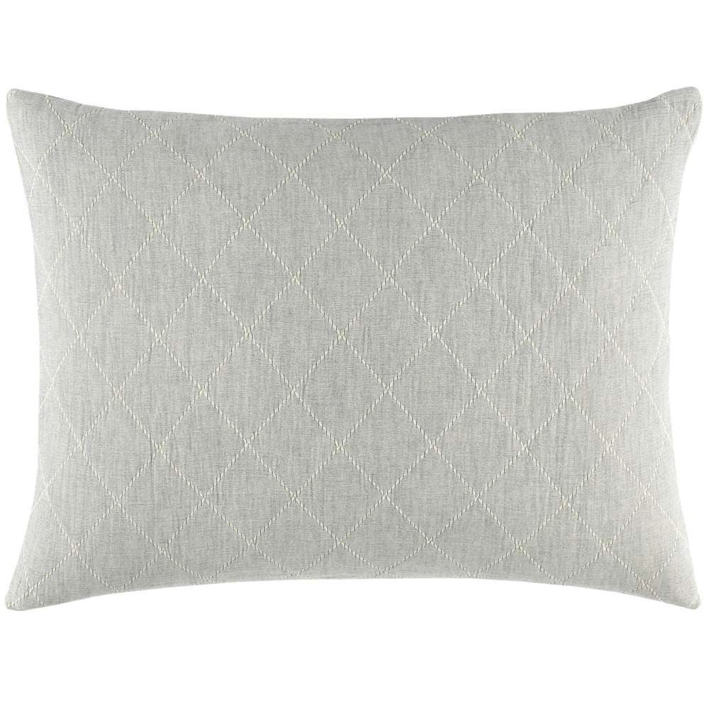 Tilden Matelasse Sham | Natural/Grey
