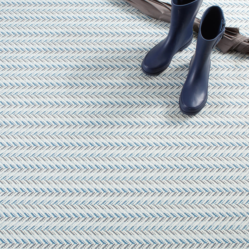 Lowell Machine Washable Rug | Blue
