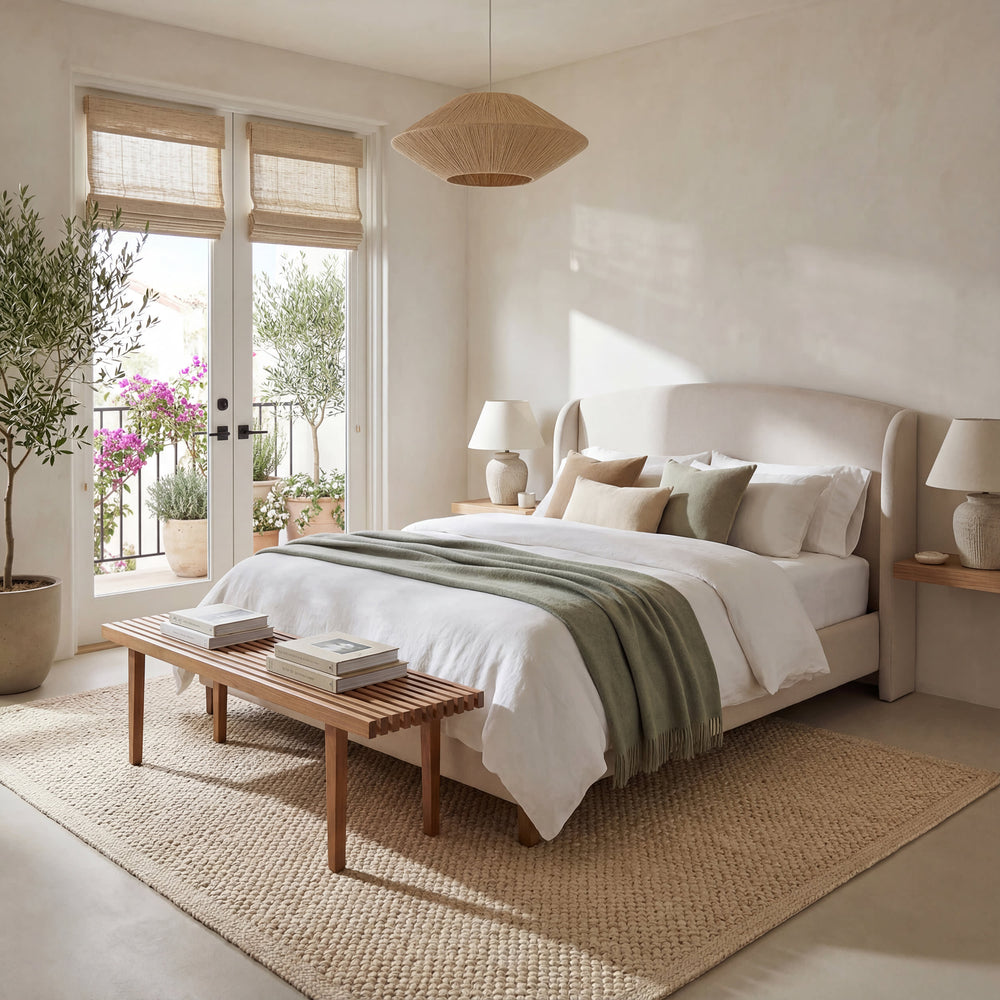 Thale Textured Handmade Jute Rug | Bleach