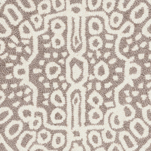 Temple Hand Micro Hooked Wool Rug Swatch | Taupe
