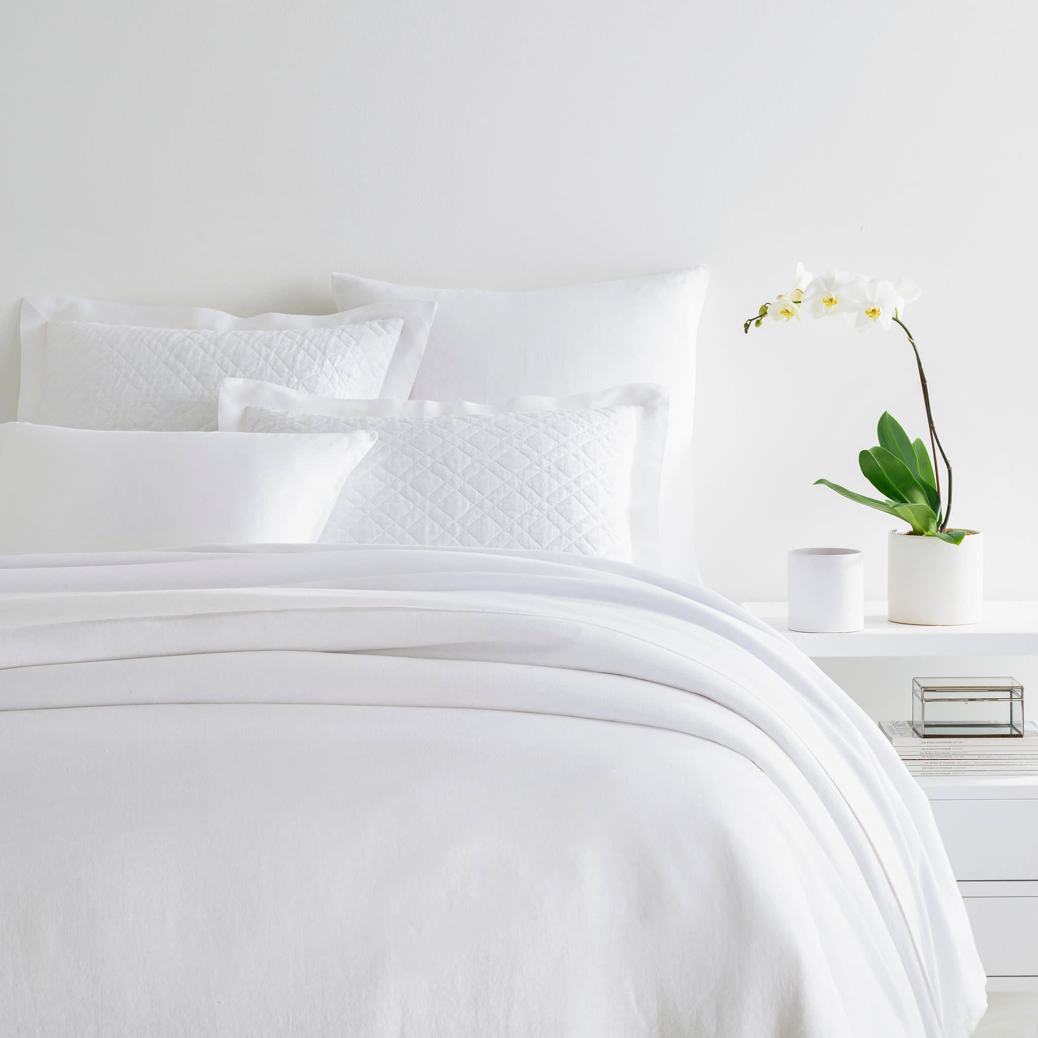 Lush Linen Duvet Cover | White