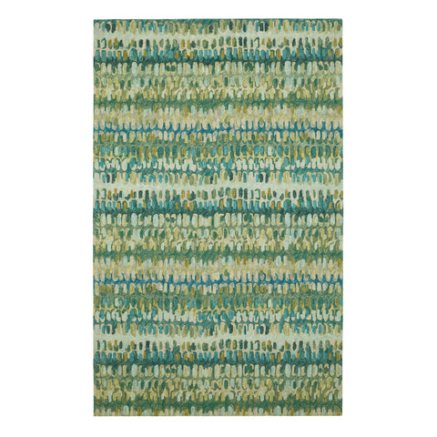 Paint Chip Hand Micro Hooked Wool Rug | Moss