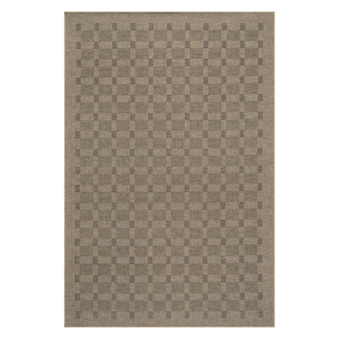 Walker Checkered Washable Rug by Nate Berkus | Brown
