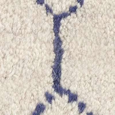 Massena Hand Knotted Wool Rug Swatch | Blue