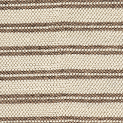 Venit Modern Striped Farmhouse Rug Swatch | Brown