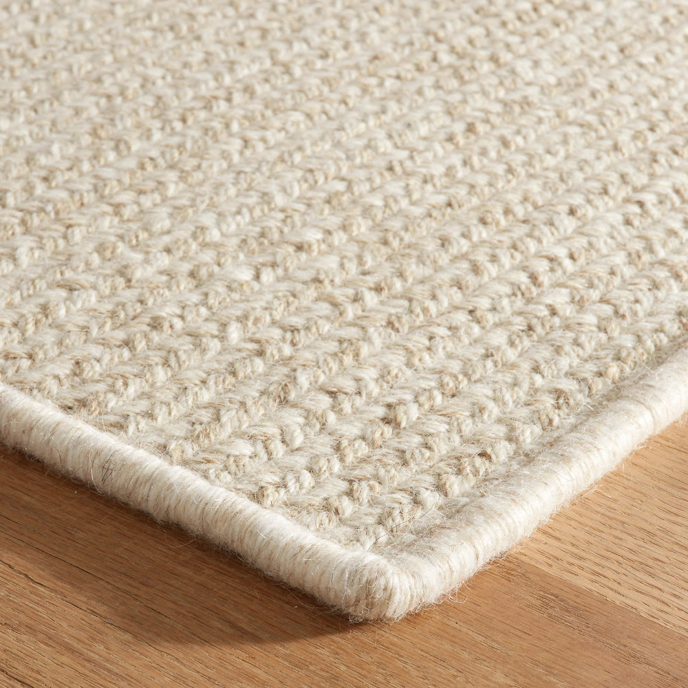Merrill Woven Wool Custom Rug | Natural