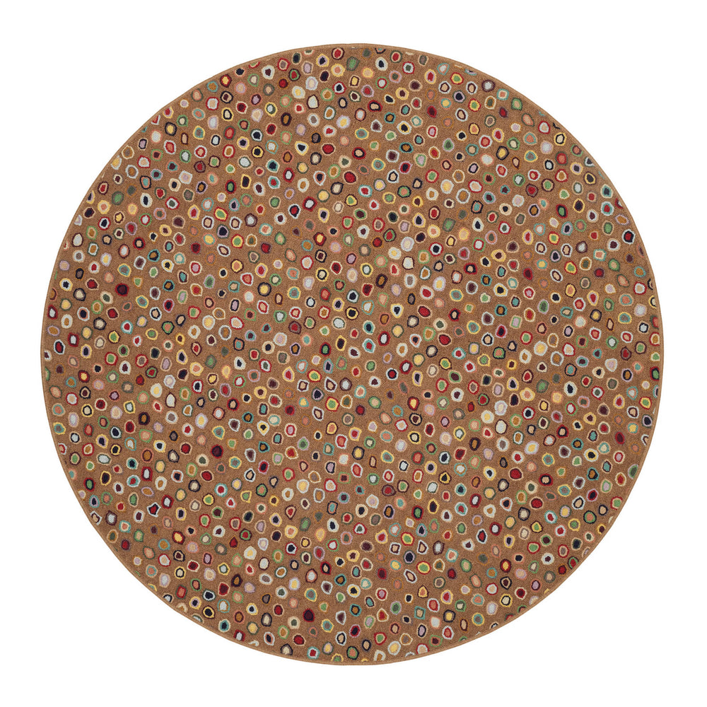 Cat's Paw Hand Micro Hooked Wool Custom Rug | Brown