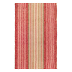 Framboise Handwoven Cotton Rug | Red