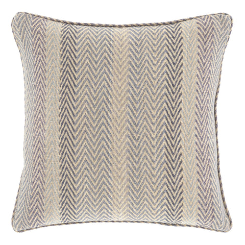 Nip Tuk Linen Decorative Pillow Cover | Blue/Natural