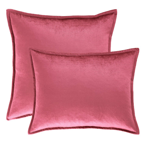 Panne Velvet Decorative Pillow Cover | Berry