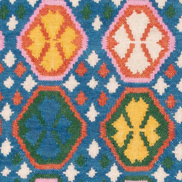 Rainbow Row Handwoven Wool Rug Swatch | Multi