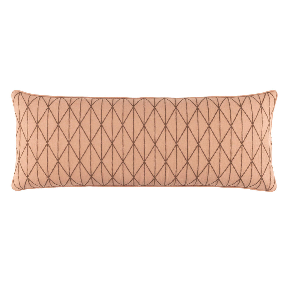 Adger Embroidered Decorative Pillow Cover | Nude